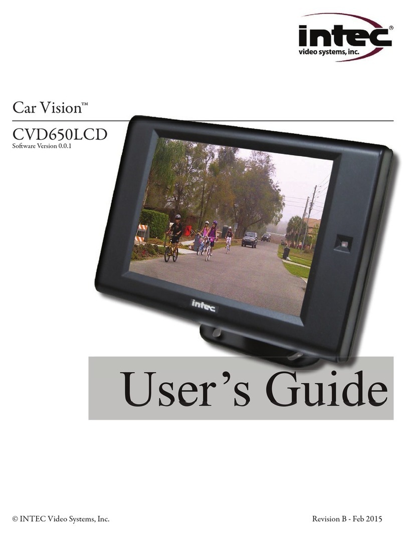 Intec car vision CVD650LCD User manual
