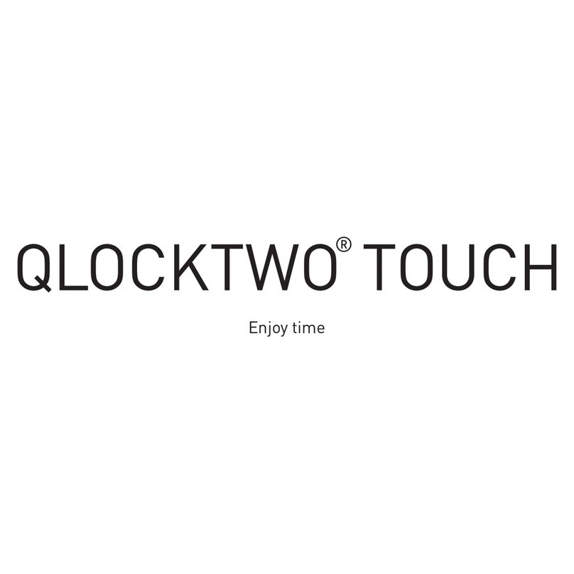 Biegert&Funk QLOCKTWO TOUCH Instructions for use