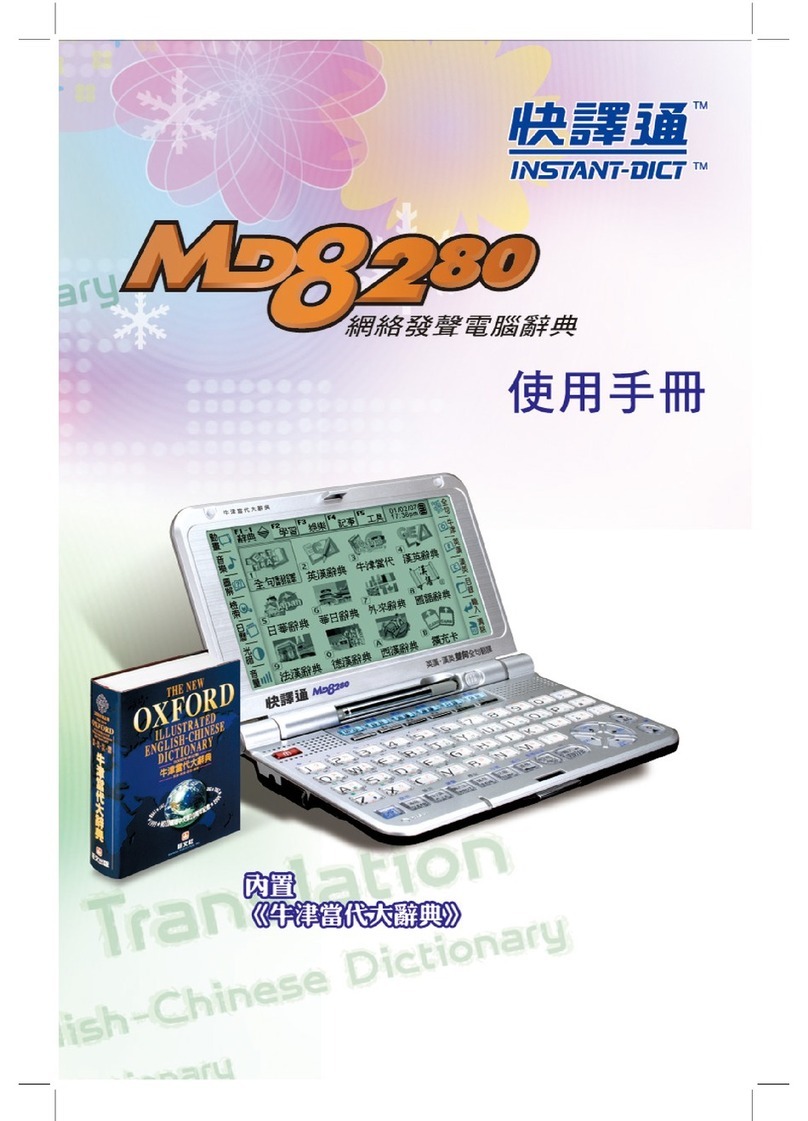 Instant-Dict MD8280 User manual