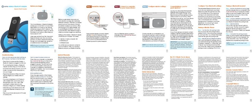 ooma 700-0147-100 quick start guide