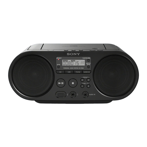 Sony ZS-PS50 User manual