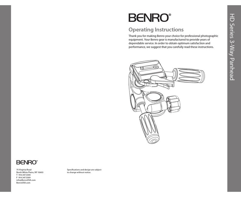 BENRO HD Series operating instructions