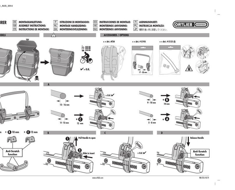 Ortlieb QL2.1 Series Assembly instructions