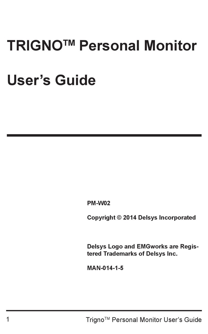 Delsys Incorporated Trigno PM-W02 User manual