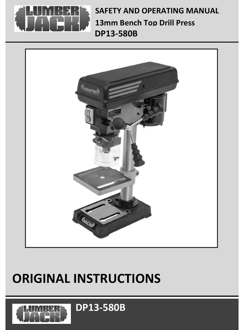 Lumberjack DP13-580B Installation manual