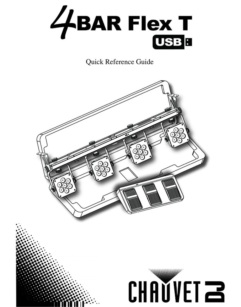 Chauvet DJ 4BAR Flex T USB Quick reference guide