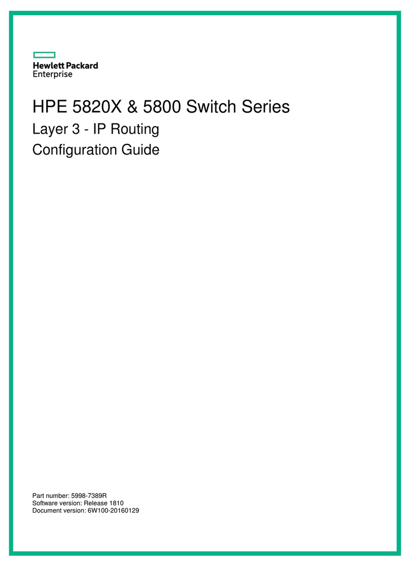 HPE 5800 Series User manual