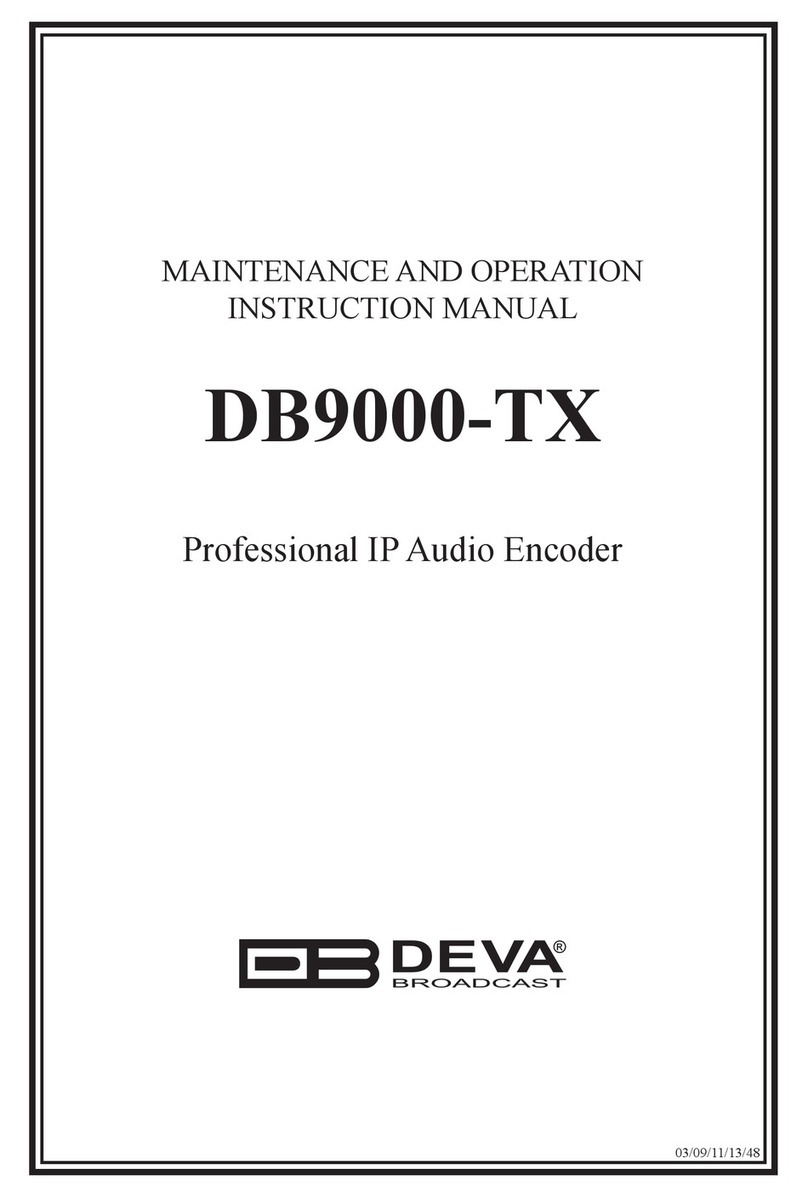 DEVA Broadcast DB9000-TX User manual