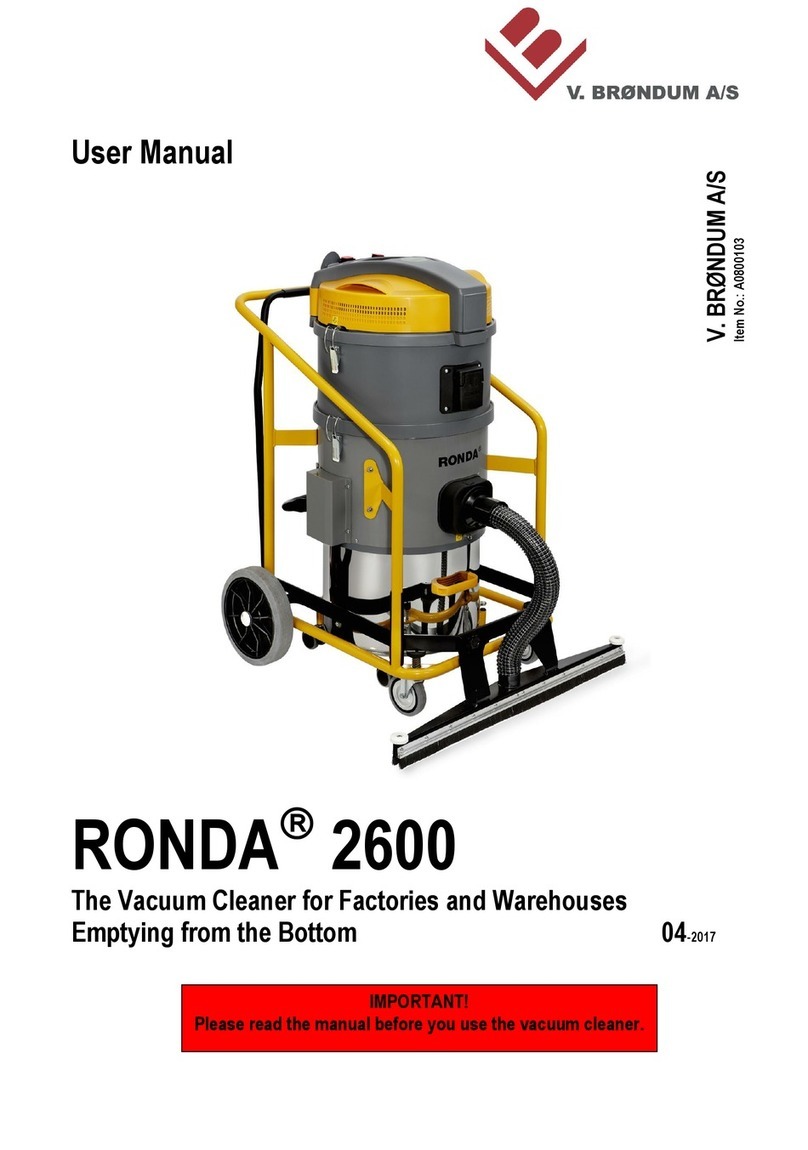 V. Brondum A/S RONDA 2600 user manual