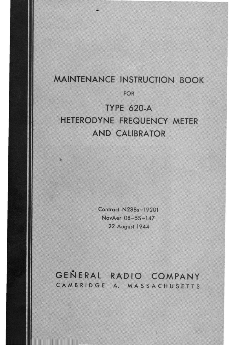 GENERAL RADIO COMPANY 620-A User manual