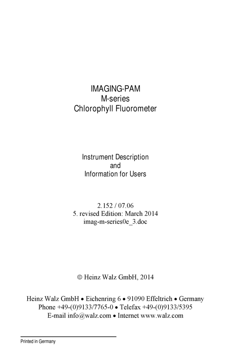 Heinz Walz IMAGING-PAM Instrument description and information for users
