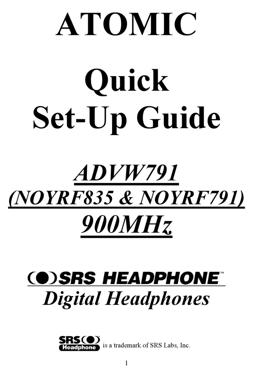 SRS Labs ADVW791 User manual