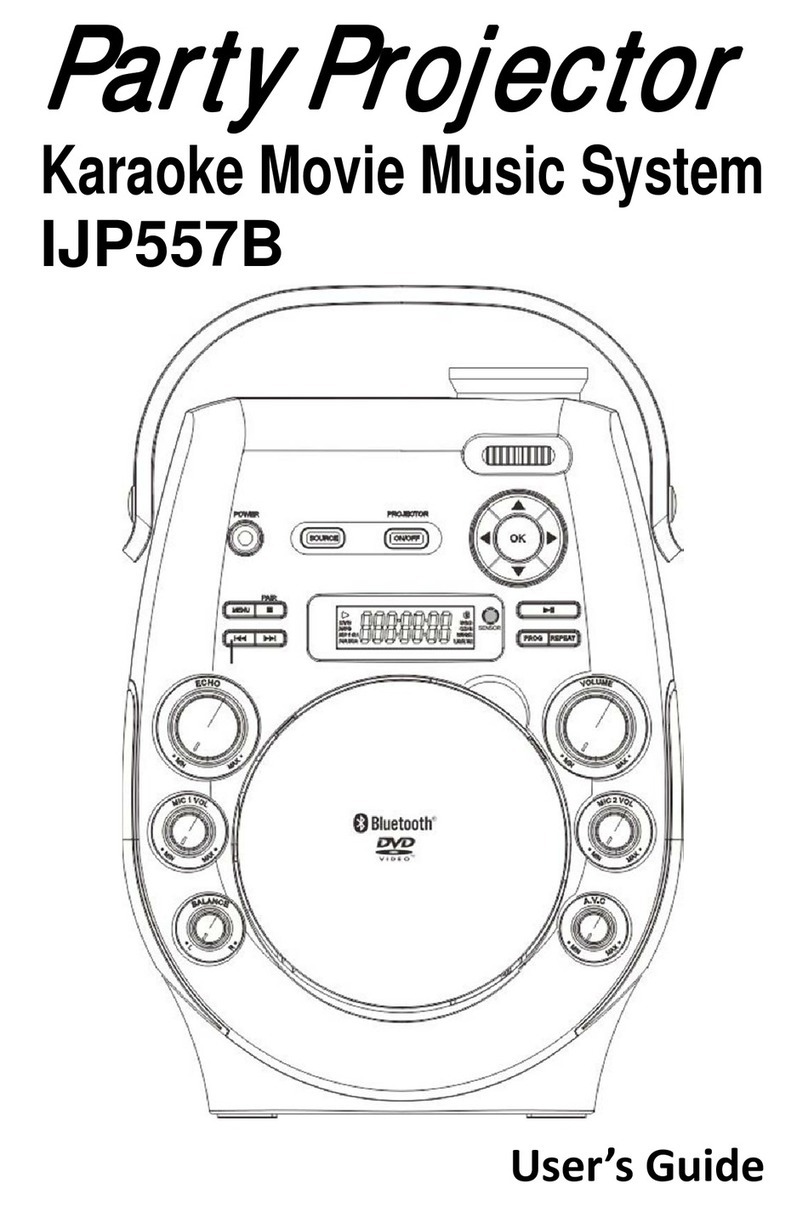 Party Projector IJP557B user guide