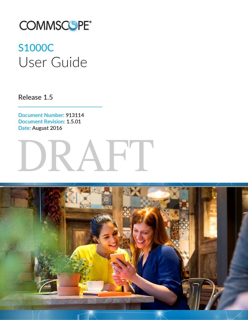 CommScope S1000C User manual