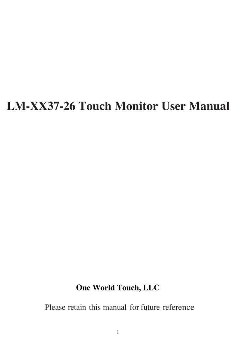 One World Touch LM-XX37-26 series user manual