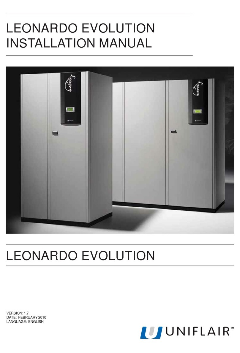 Uniflair LEONARDO EVOLUTION TDAR 511A User manual