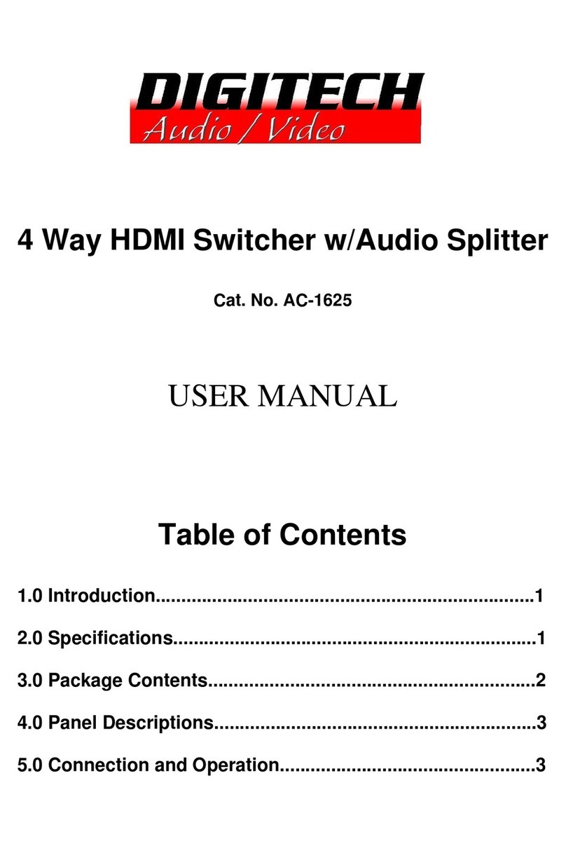 DIGITECH Audio/Video AC-1625 user manual