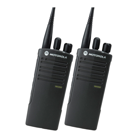 Motorola RDU2020 - RDX UHF - Radio User manual