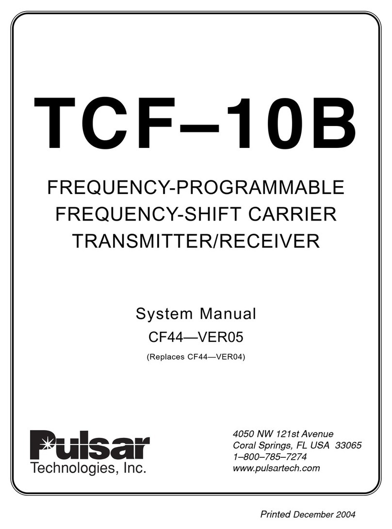 Pulsar TCF-10B System manual