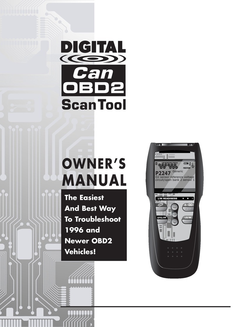 Innova Electronics Can OBD2 owner's manual