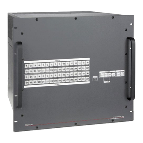 Extron electronics XTP CrossPoint1600 User manual