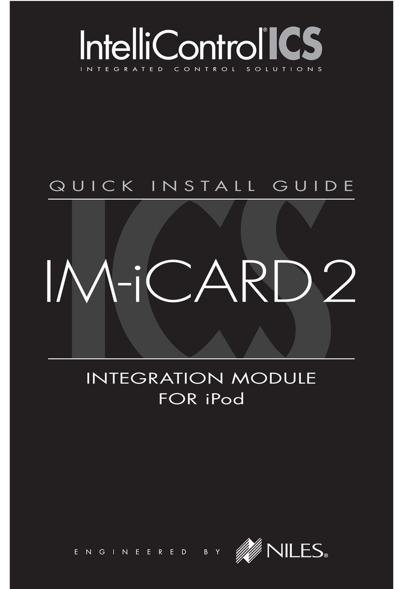 Niles IM-iCARD 2 Quick install guide
