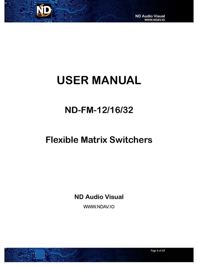 ND Audio Visual ND-FM-12 user manual