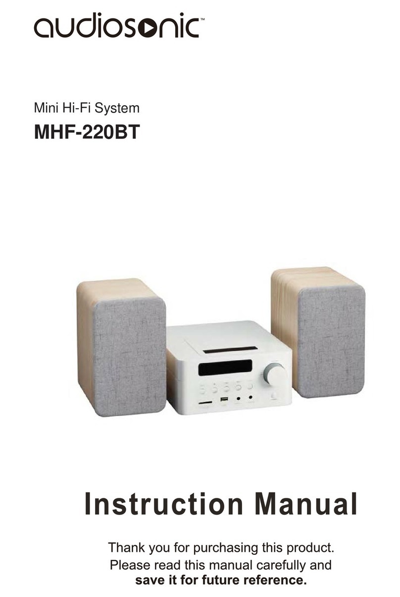 AudioSonic MHF-220BT instruction manual