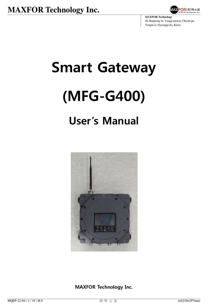 Maxfor MFG-G400 user manual