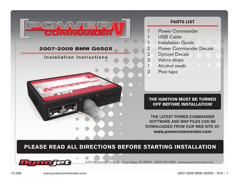 Dynojet Power commander V User manual