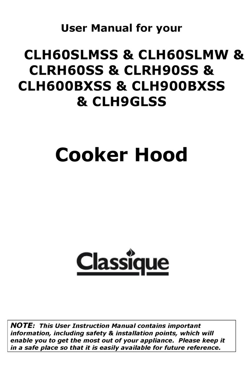 Classique CLH60SLMSS User manual Classique CLH60SLMSS User manual