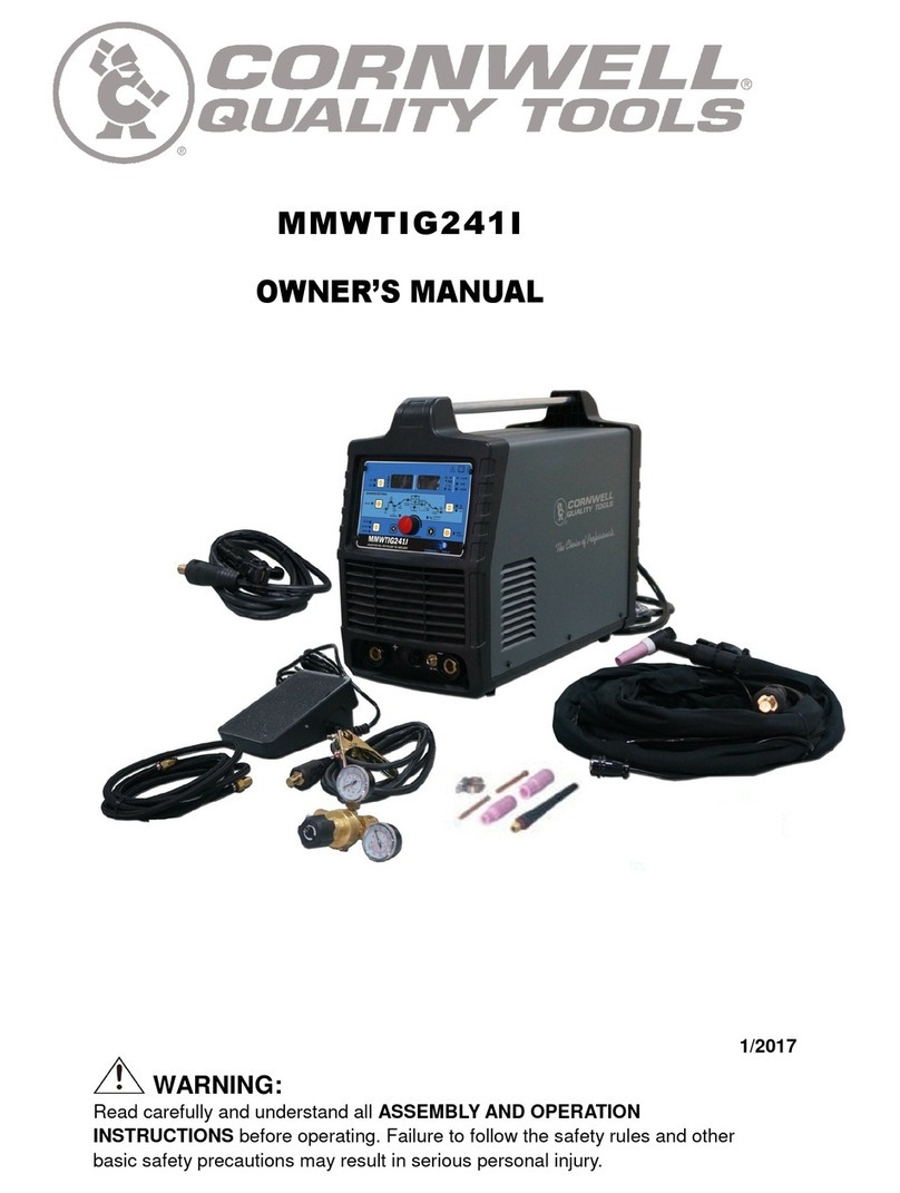 Cornwell Tools MMWTIG241I owner's manual