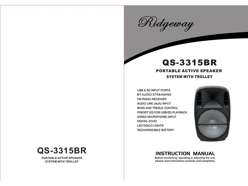 Ridgeway QS-3315BR instruction manual