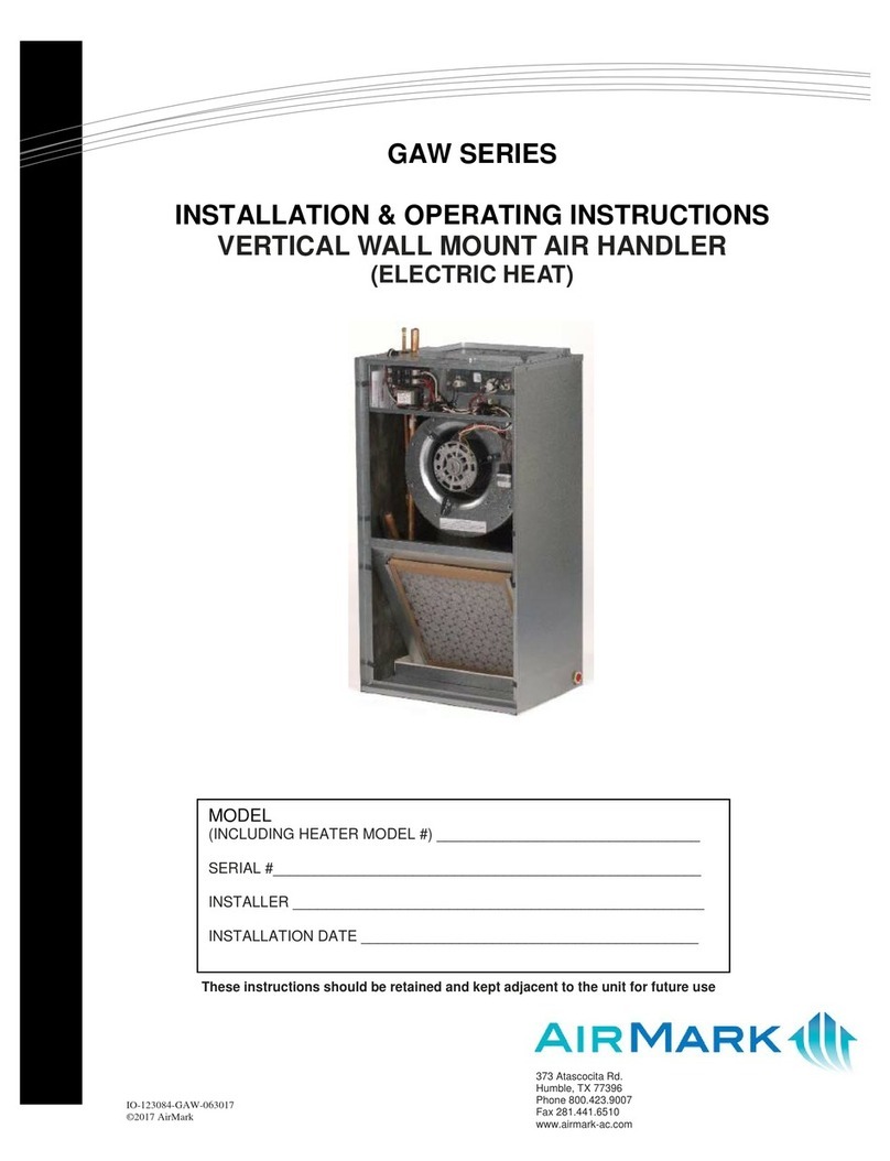 Airmark GAW18 Installation & operating instructions