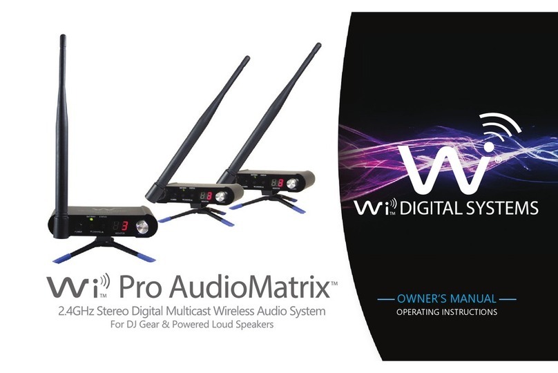 Wi Digital Systems Wi Pro AudioMatrix owner's manual