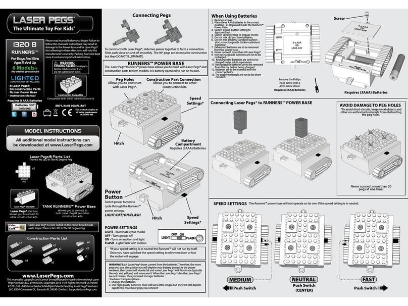 LaserPegs 1320 B User manual