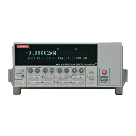 Keithley 6430 Operator's manual