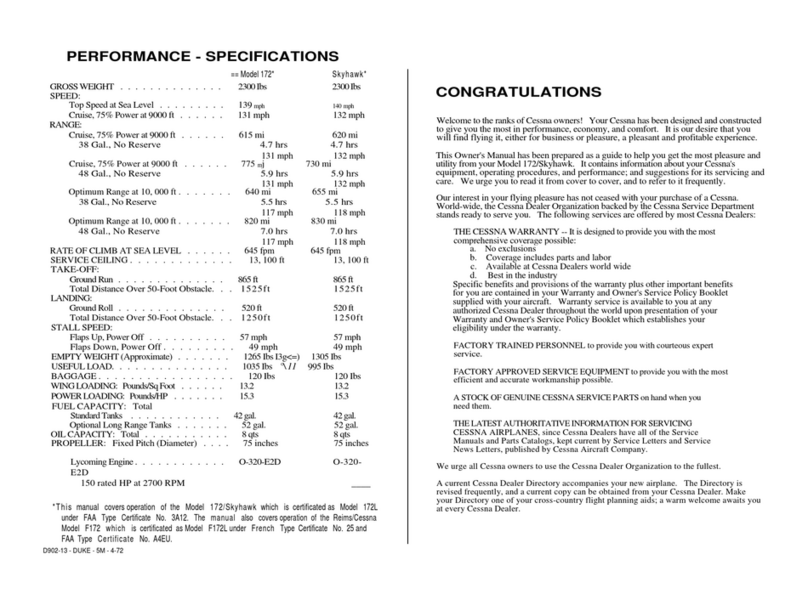 Cessna 172 Skyhawk SERIES owner's manual