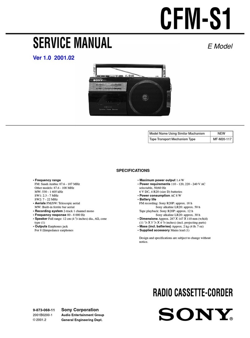 Sony CFM-S1 User manual