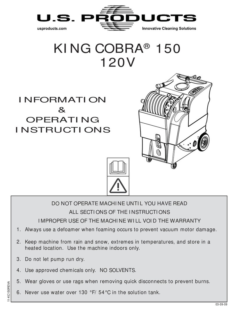 U.S. Products KING COBRA 150 Operating instructions U.S. Products KING COBRA 150 Operating instructions