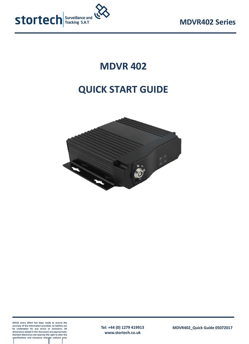 Stortech MDVR402 quick start guide