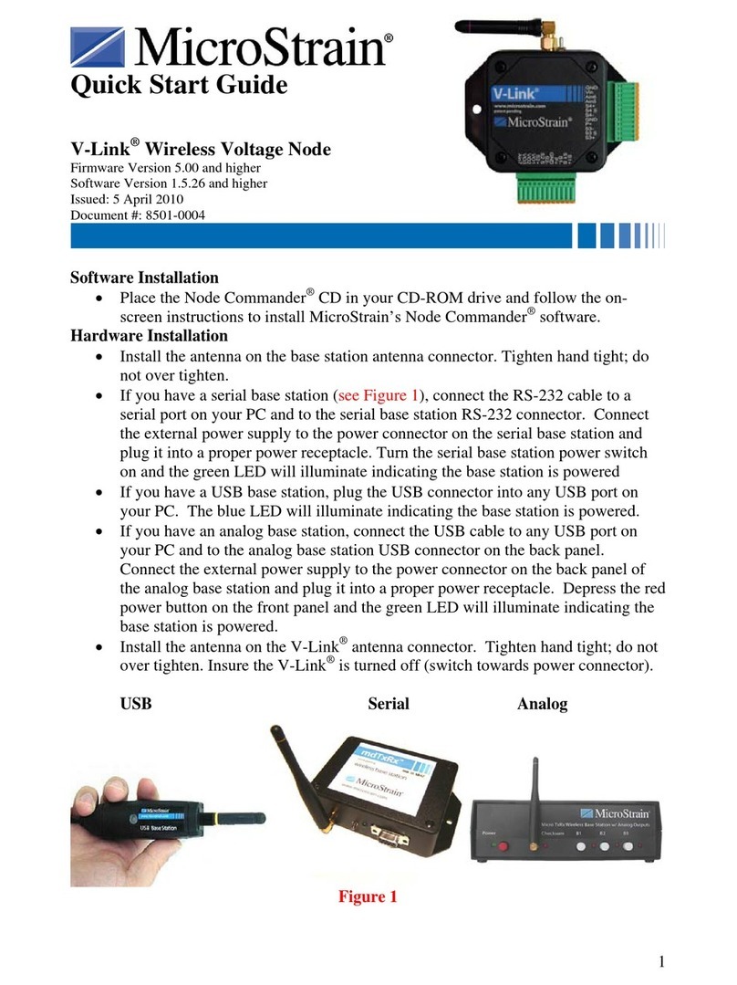 MicroStrain V-Link quick start guide