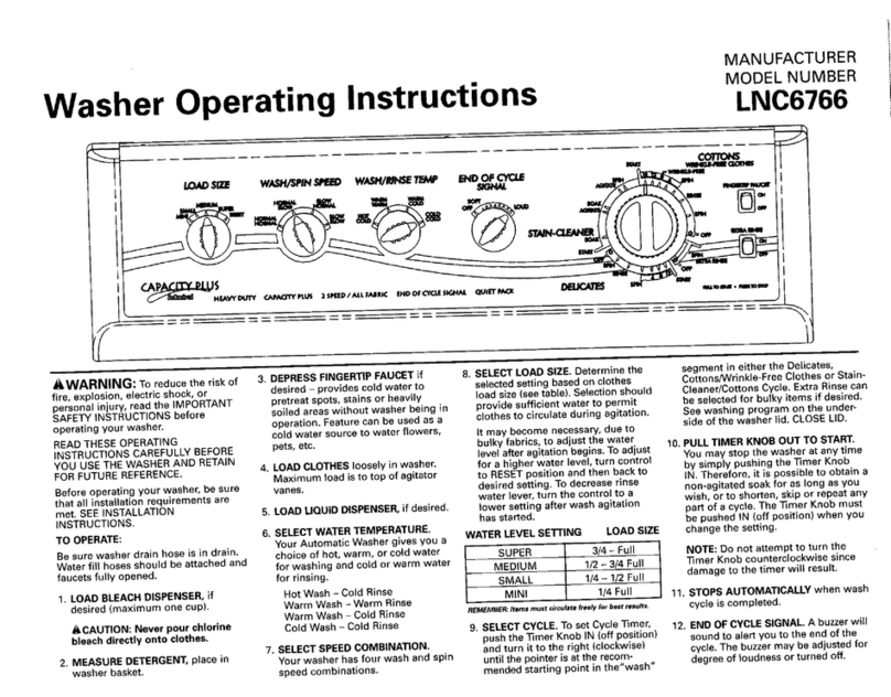 Admiral LNC6766 User manual