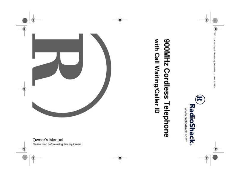 Radio Shack 4301122D User manual