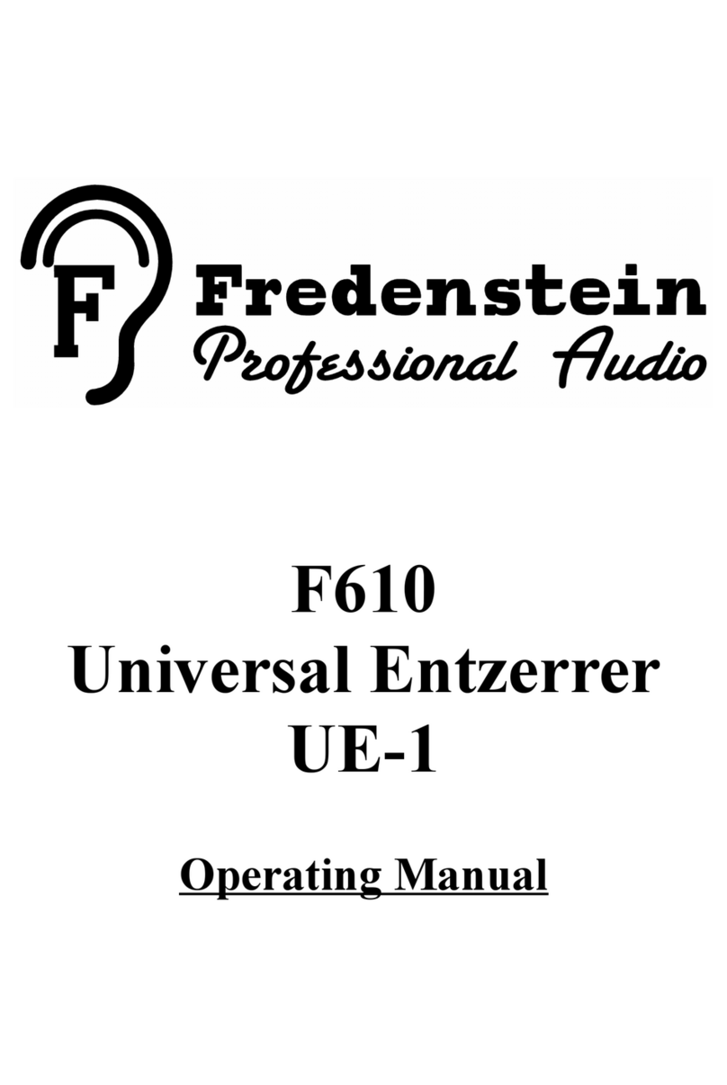 Fredenstein F610 UE-1 operating manual
