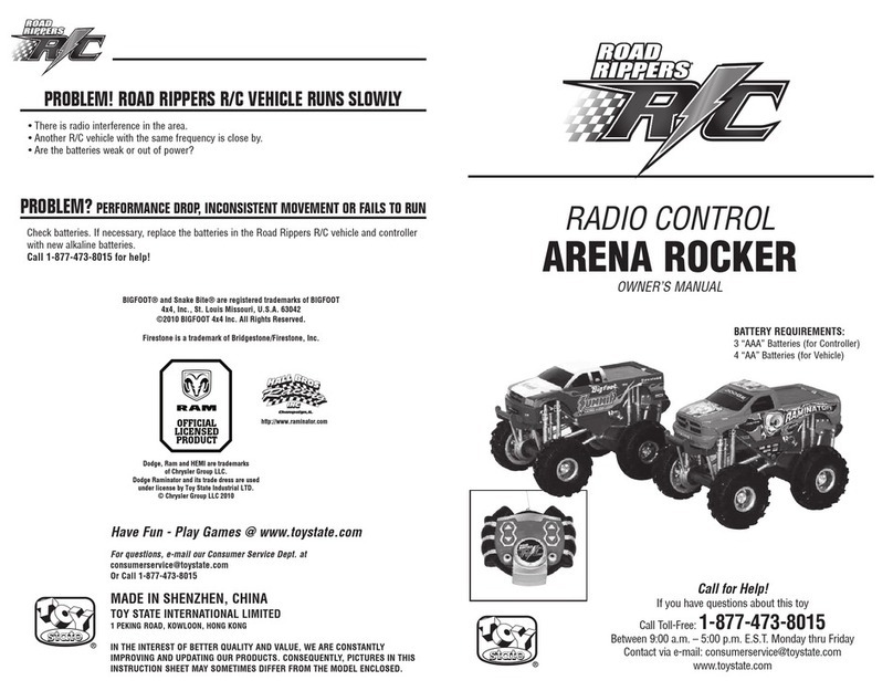 Toy State ROAD RIPPERS R/C User manual
