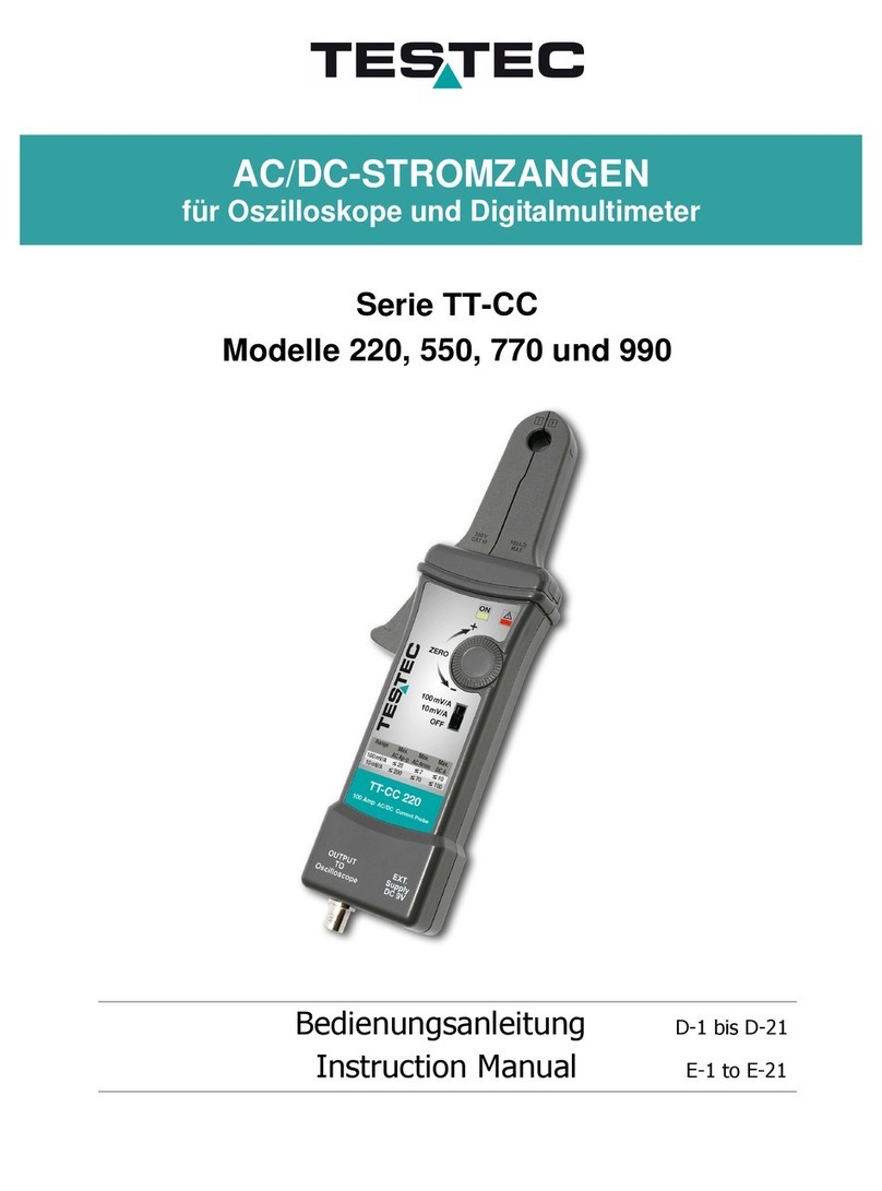 Testec 220 instruction manual