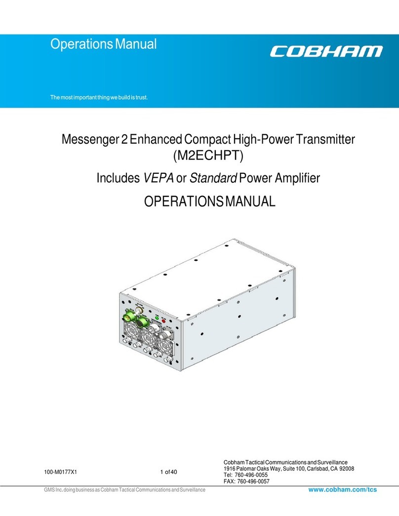 COBHAM M2ECHPT Operation manual COBHAM M2ECHPT Operation manual