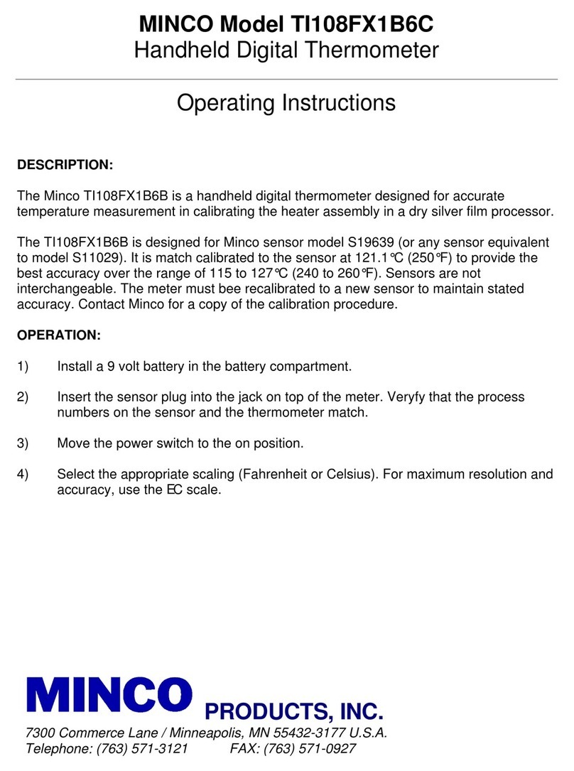 Minco TI108FX1B6C operating instructions