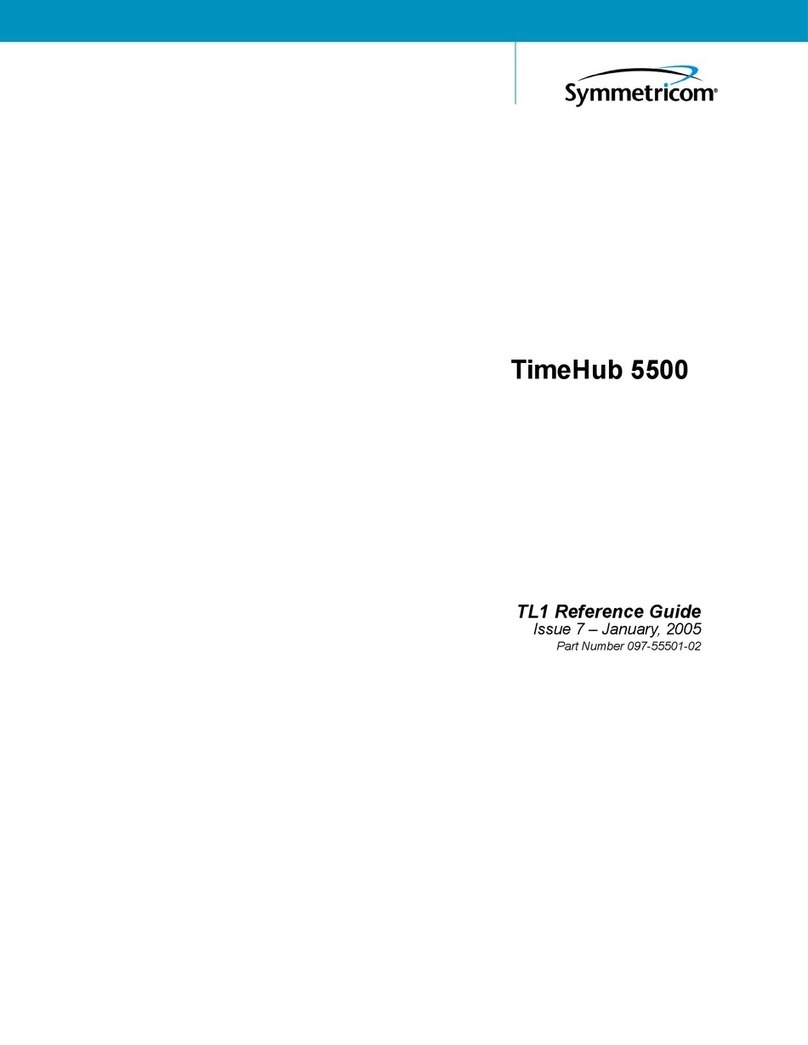 Symmetricom TimeHub 5500 User manual